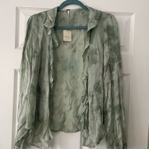Free People Sascha Blouse Top